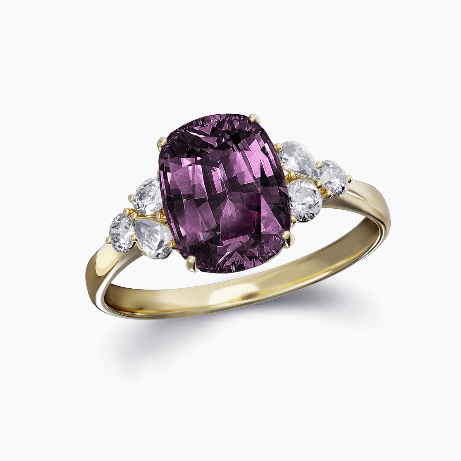 Our Maddison Setting featuring a purple sapphire