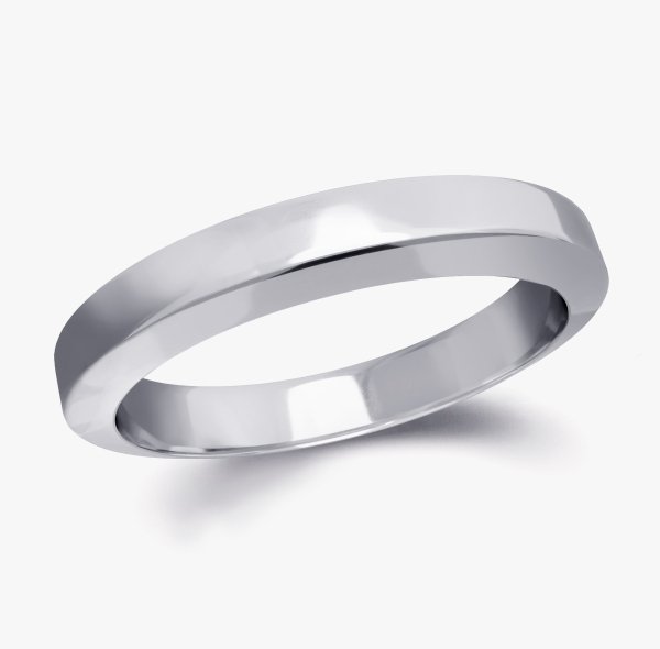 Our Bevel Edge Wedding Ring